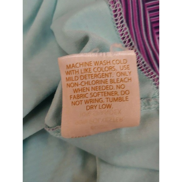 Tehama Athletic Tennis Skirt Medium Purple Striped Zip Pockets Tie Waist Stretch - Picture 6 of 6